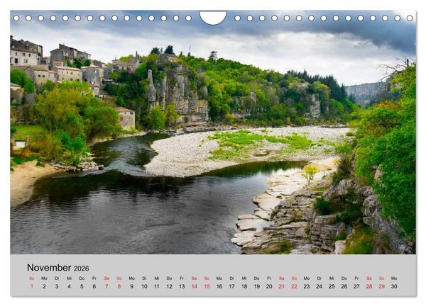 Produktbild: Bezaubernde Ard&egrave;che (Wandkalender 2026 DIN A4 quer), CALVENDO Monatskalender