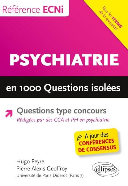 Produktbild: Psychiatrie en 1000 questions isol&eacute;es
