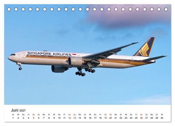 Produktbild: Boeing 777 Die Triple Seven (Tischkalender 2027 DIN A5 quer), CALVENDO Monatskalender