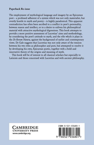 Produktbild: Myth and Poetry in Lucretius