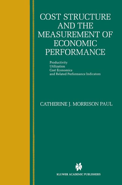 Produktbild: Cost Structure and the Measurement of Economic Performance