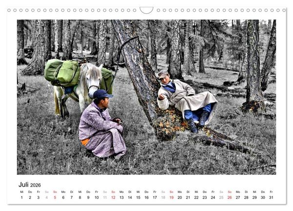 Produktbild: Mongolei &ndash; Mit anderen Augen (Wandkalender 2026 DIN A3 quer), CALVENDO Monatskalender