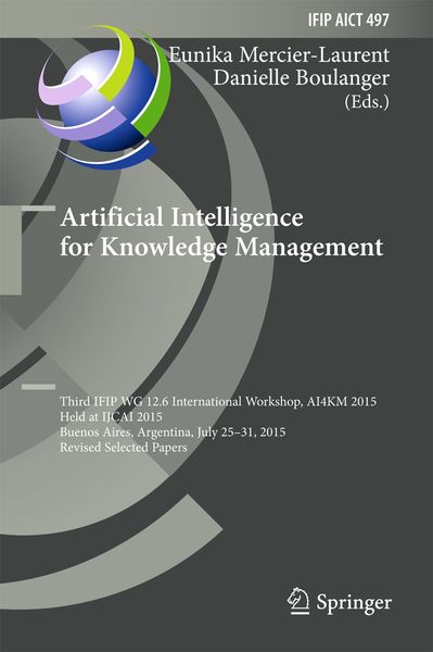 Produktbild: Artificial Intelligence for Knowledge Management