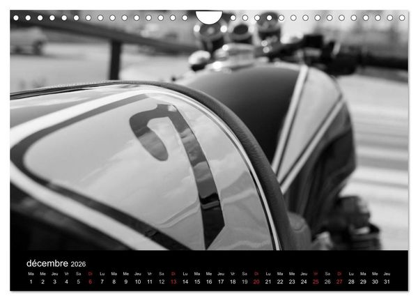 Produktbild: Une moto de caract&egrave;re (Calendrier mural 2026 DIN A4 vertical), CALVENDO calendrier mensuel