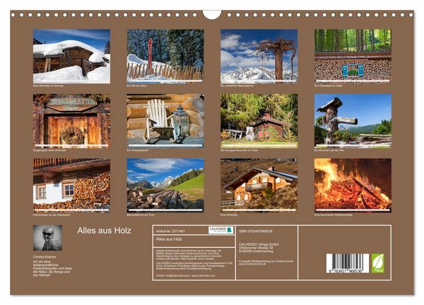 Produktbild: Alles aus Holz (Wandkalender 2026 DIN A3 quer), CALVENDO Monatskalender
