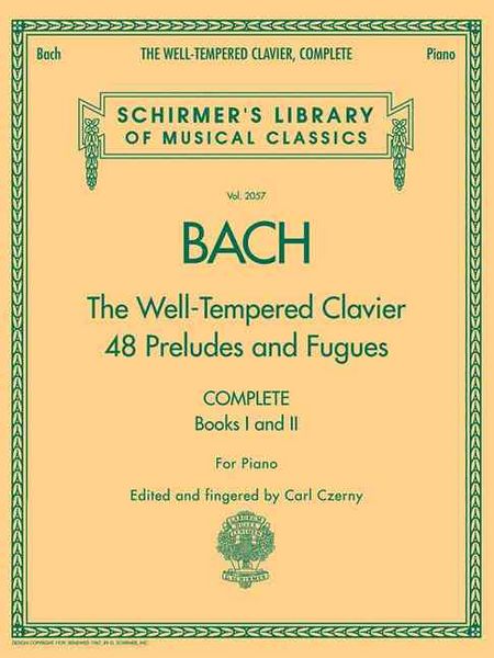 Produktbild: Bach - The Well-Tempered Clavier 48 Preludes and Fugues Songbook for Piano Complete Books 1 and 2 Schirmer Library Sheet Music Vol. 2057 Advanced Classical Piano Songbook