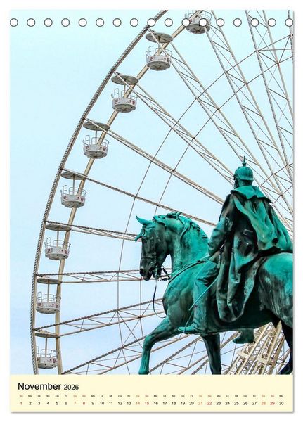 Produktbild: Riesenrad - hoch hinaus (Tischkalender 2026 DIN A5 hoch), CALVENDO Monatskalender