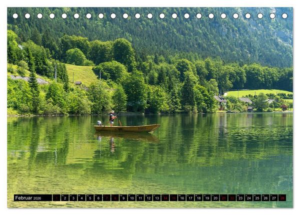 Produktbild: Welterberegion Hallstatt Dachstein (Tischkalender 2026 DIN A5 quer), CALVENDO Monatskalender