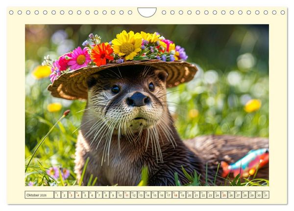Produktbild: Modische Welle im Fischotter-Land. Charme und Stil (Wandkalender 2026 DIN A4 quer), CALVENDO Monatskalender