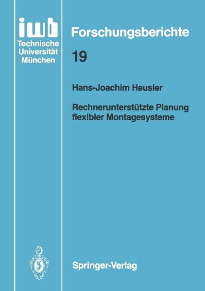 Produktbild: Rechnerunterst&uuml;tzte Planung flexibler Montagesysteme