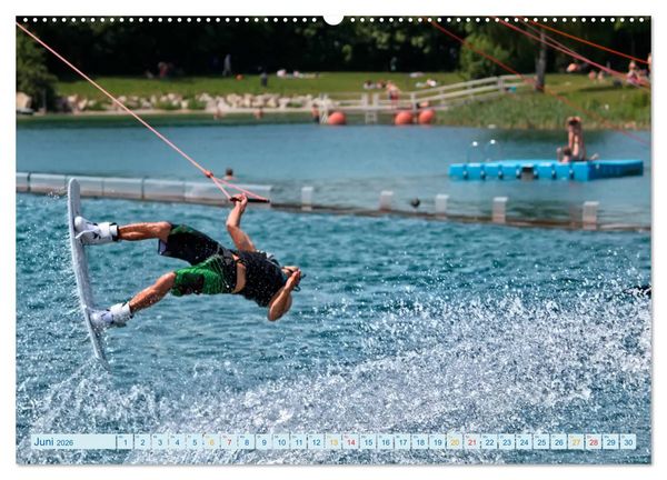 Produktbild: Wakeboarden (Wandkalender 2026 DIN A2 quer), CALVENDO Monatskalender