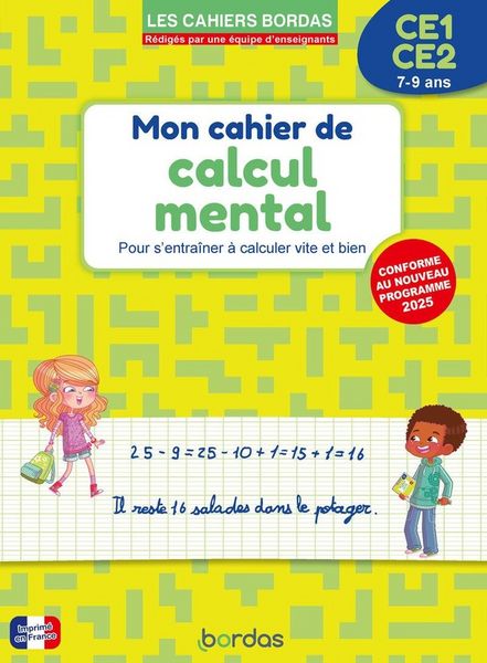 Produktbild: Mon cahier de calcul mental CE1, CE2, 7-9 ans