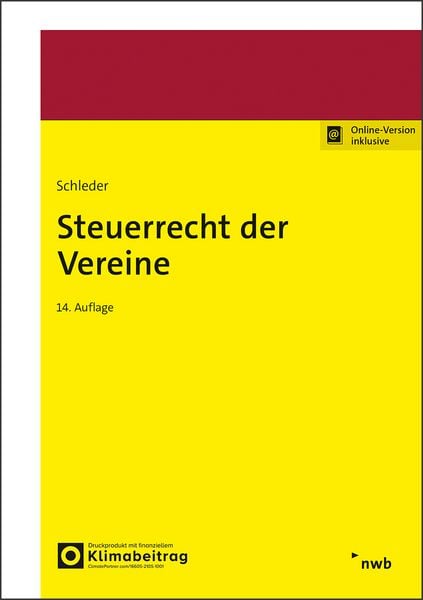 Steuerrecht der Vereine, Set von Simon Beyme,Bernadette Duda,Carina Emser,Lena Ernst,Arlett Feierabend, Nwb Verlag, 978-3-482-65274-5