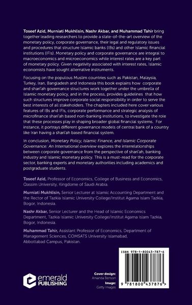 Produktbild: Monetary Policy, Islamic Finance, and Islamic Corporate Governance