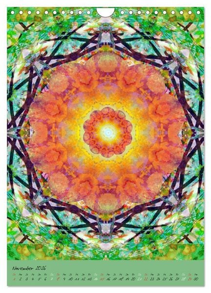 Produktbild: MANDALAS der Natur (Wandkalender 2026 DIN A4 hoch), CALVENDO Monatskalender