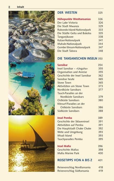 Produktbild: TRESCHER Reisef&uuml;hrer Tansania und Sansibar