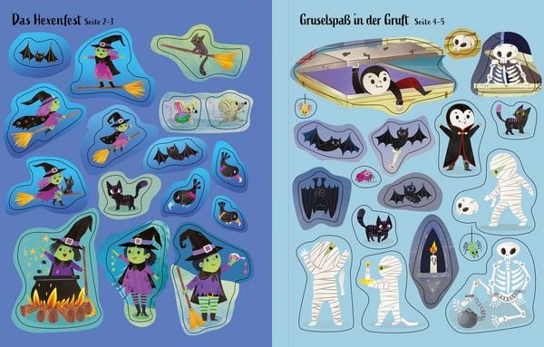 Produktbild: Mein erstes Stickerbuch: Hexen, Vampire, Monster