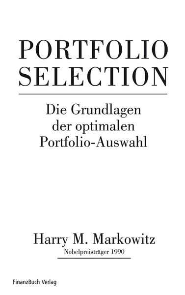 Produktbild: Portfolio Selection