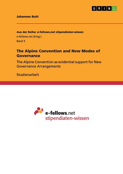 Produktbild: The Alpine Convention and New Modes of Governance