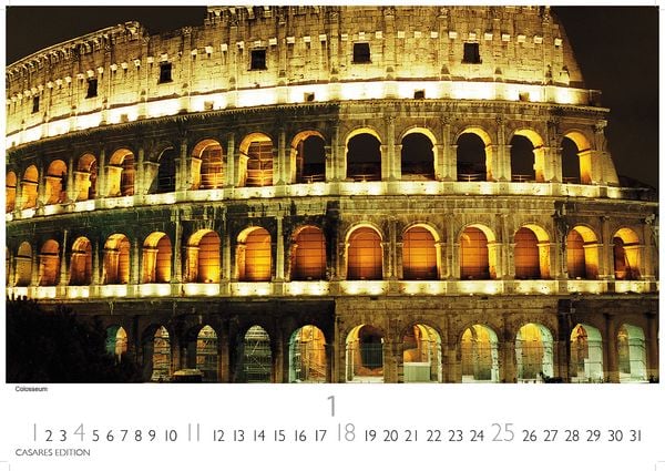 Produktbild: Rom Kalender 2026 – Wandkalender | Fotokalender Italien 35x50cm - mit 12 beeindruckenden Motiven der ewigen Stadt