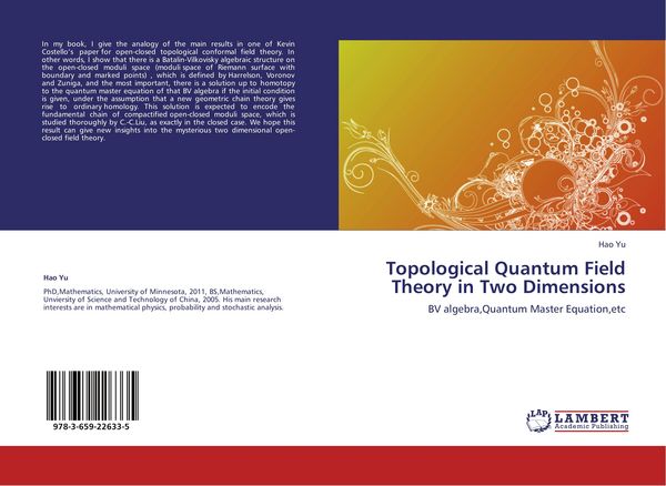 Produktbild: Topological Quantum Field Theory in Two Dimensions