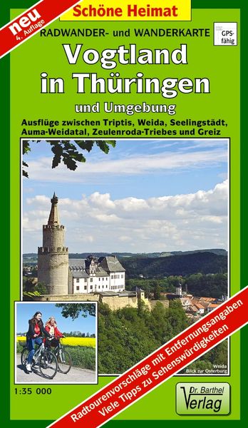 Produktbild: Radwander- und Wanderkarte Vogtland in Thüringen und Umgebung