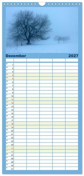 Produktbild: Familienplaner 2027 - Wanderbares Miltenberg mit 5 Spalten (Wandkalender, 21 x 45 cm) CALVENDO