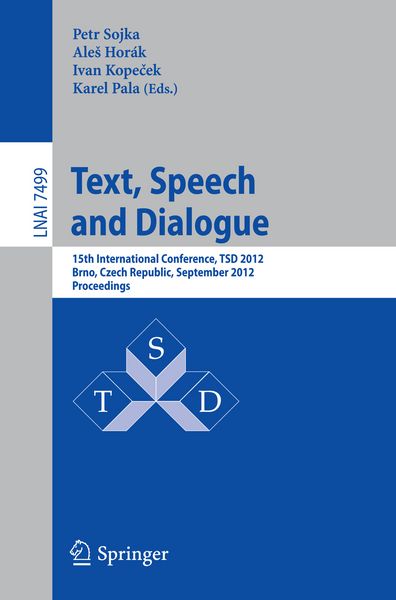 Produktbild: Text, Speech and Dialogue