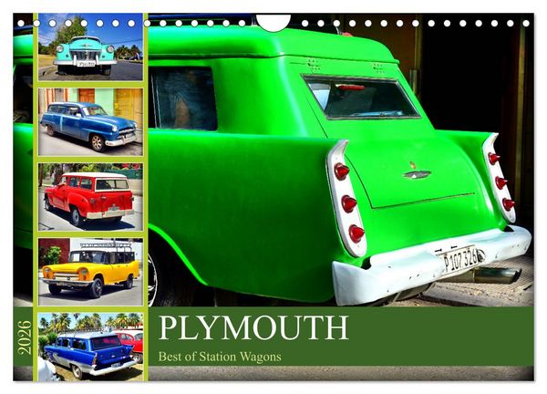 Produktbild: PLYMOUTH - Best of Station Wagons (Wandkalender 2026 DIN A4 quer), CALVENDO Monatskalender