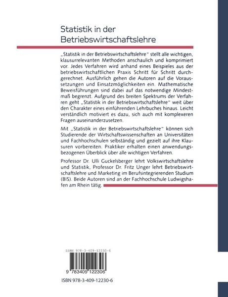 Produktbild: Statistik in der Betriebswirtschaftslehre