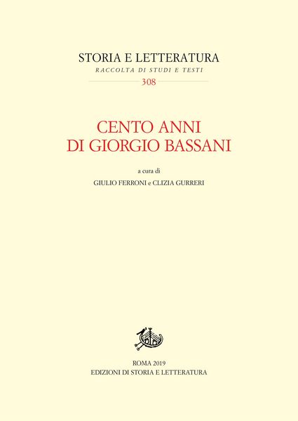 Produktbild: Cento anni di Giorgio Bassani