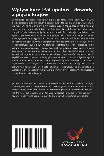 Produktbild: Wp&iquest;yw burz i fal upa&iquest;&oacute;w - dowody z pi&iquest;ciu kraj&oacute;w