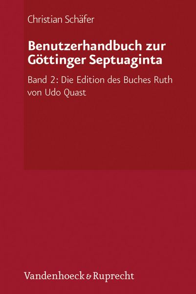 Produktbild: Benutzerhandbuch zur G&ouml;ttinger Septuaginta