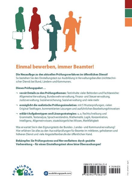 Produktbild: Der Einstellungstest zur Ausbildung im &ouml;ffentlichen Dienst