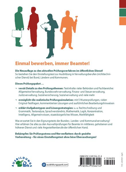 Produktbild: Der Einstellungstest zur Ausbildung im &ouml;ffentlichen Dienst
