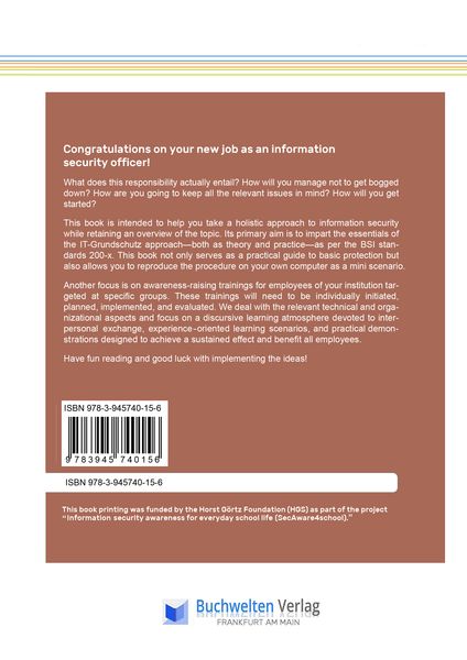 Produktbild: Information Security Officer: Job profile, necessary qualifications, and awareness raising explained in a practical way
