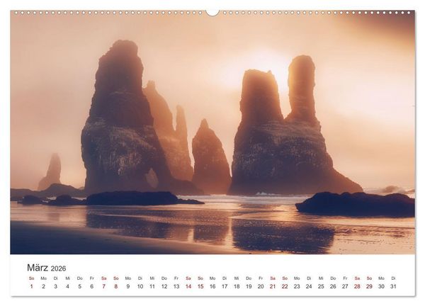Produktbild: Gestrandet - Ein Jahr auf Robinsons Insel (hochwertiger Premium Wandkalender 2026 DIN A2 quer), Kunstdruck in Hochglanz