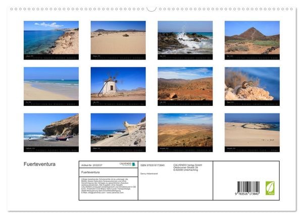 Produktbild: Fuerteventura (hochwertiger Premium Wandkalender 2026 DIN A2 quer), Kunstdruck in Hochglanz