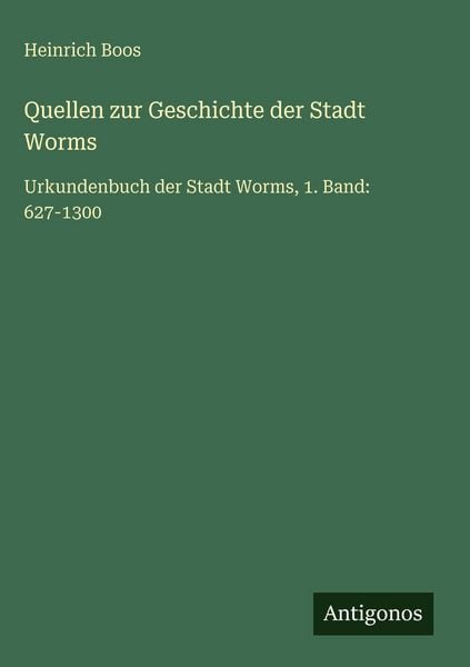Produktbild: Quellen zur Geschichte der Stadt Worms