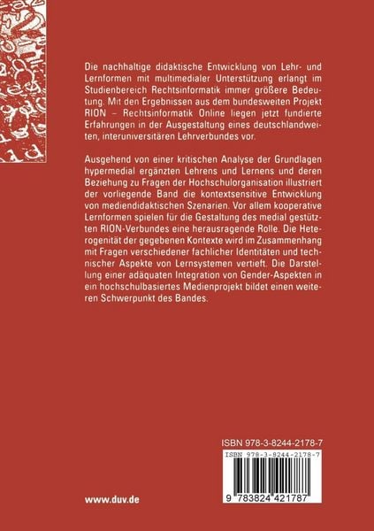 Produktbild: E-Learning im Hochschulverbund