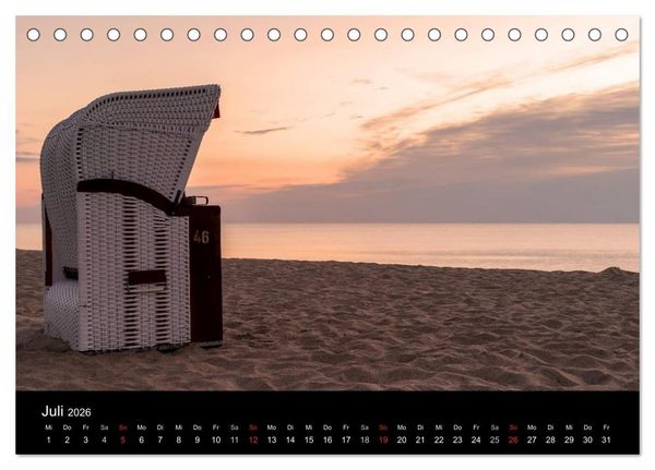 Produktbild: wonderful moments - R&uuml;gen 2026 (Tischkalender 2026 DIN A5 quer), CALVENDO Monatskalender