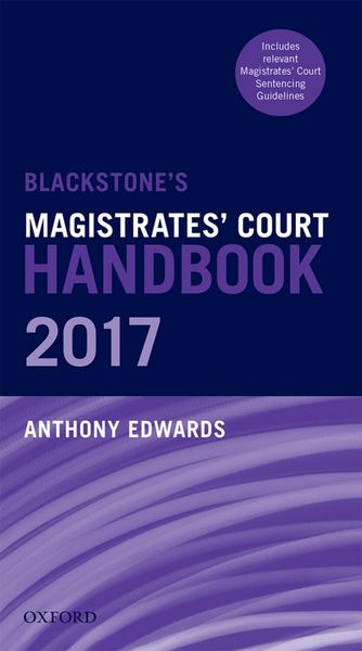 Produktbild: Blackstone's Magistrates' Court Handbook 2017