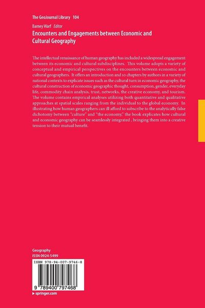 Produktbild: Encounters and Engagements between Economic and Cultural Geography