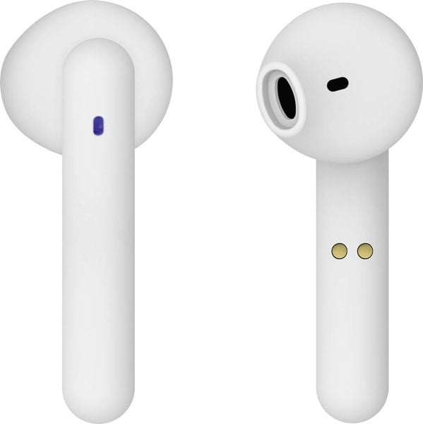 Vivanco Urban Pair In Ear Kopfhörer Bluetooth® Weiß Noise Cancelling Headset, Lautstärkeregelung, Magnetisch, Touch-Steu