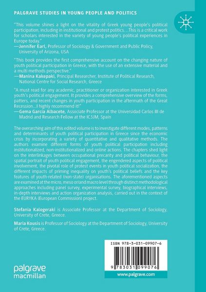 Produktbild: Youth Political Participation in Greece: A Multiple Methods Perspective