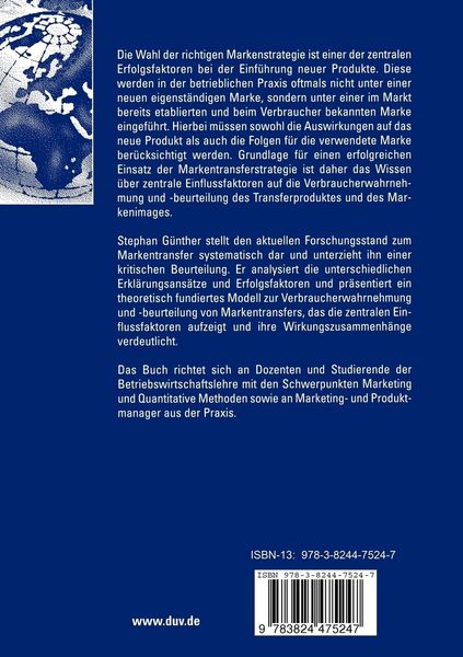 Produktbild: Wahrnehmung und Beurteilung von Markentransfers