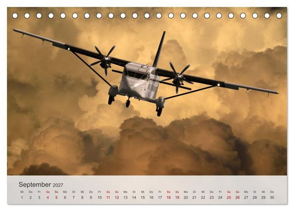 Produktbild: Flugzeuge &uuml;ber den Wolken (Tischkalender 2027 DIN A5 quer), CALVENDO Monatskalender
