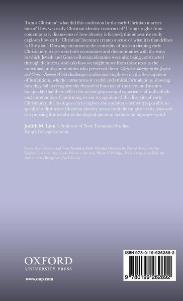 Produktbild: Christian Identity in the Jewish and Graeco-Roman World