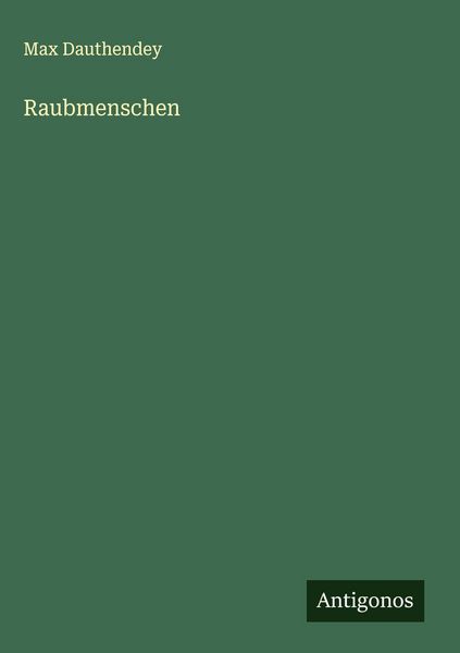 Produktbild: Raubmenschen