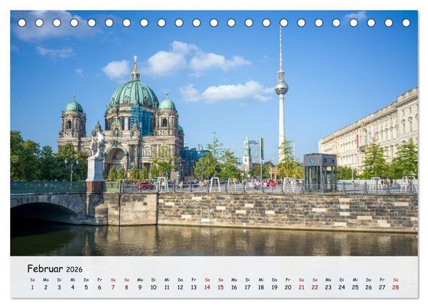 Produktbild: Berlin - Zwischen Alexanderplatz und Brandenburger Tor (Tischkalender 2026 DIN A5 quer), CALVENDO Monatskalender